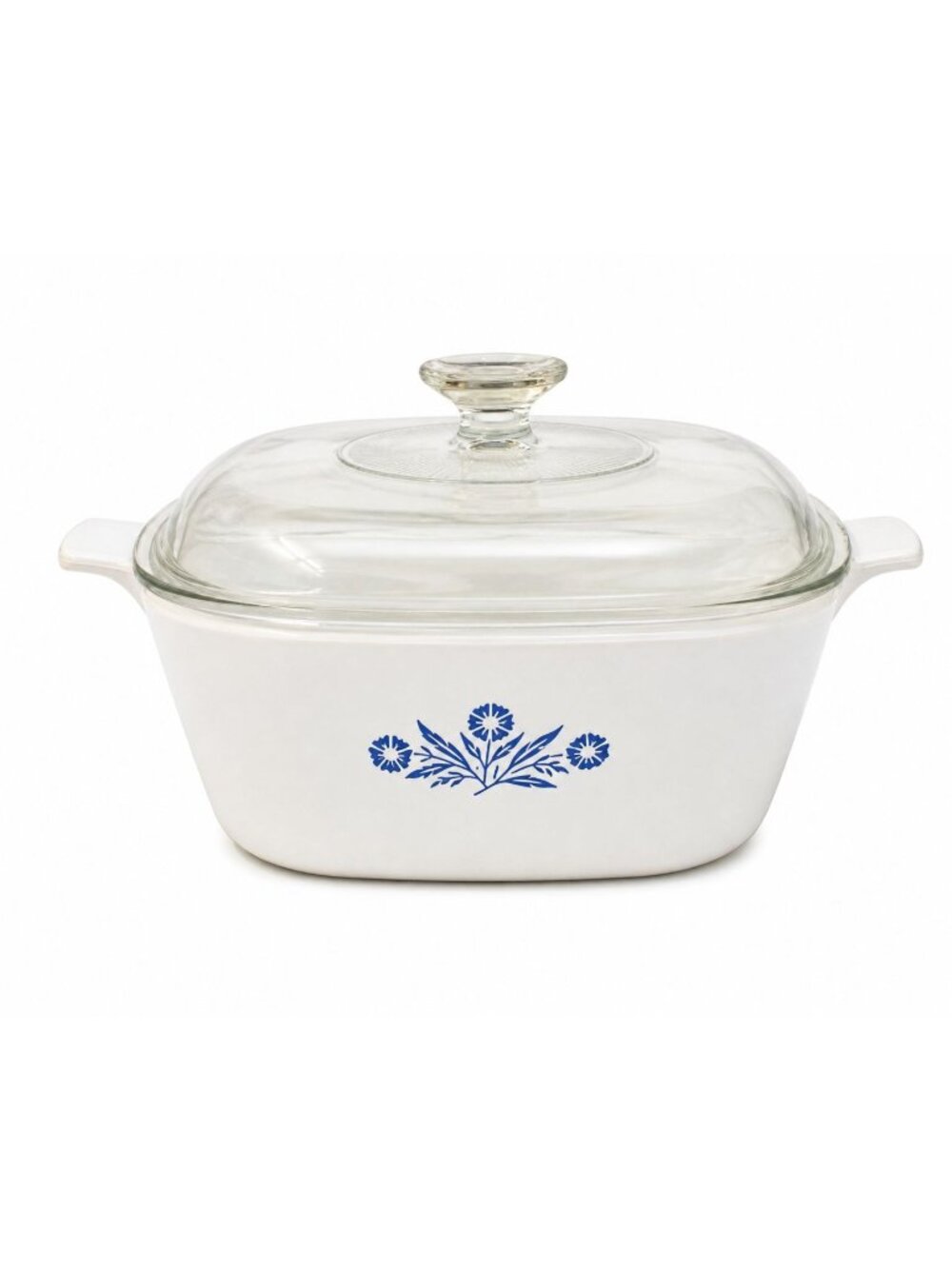 Vintage Corning Ware Blue Cornflower 2.5 Qt Casserole Dish With Lid USA Pyrocera